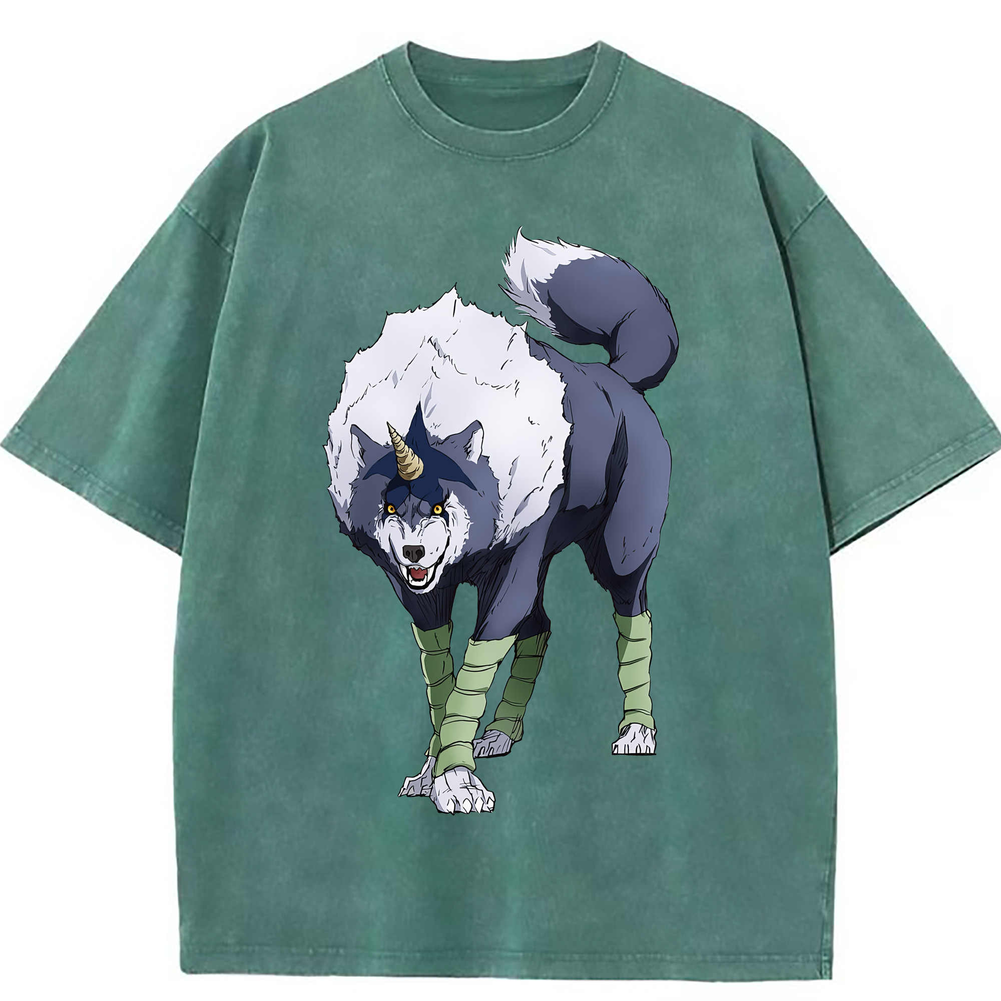 （画像用） 転スラ Regarding Reincarnated to Slime 綿100% ヴィンテージ風 半袖Tシャツ（フロントプリント）